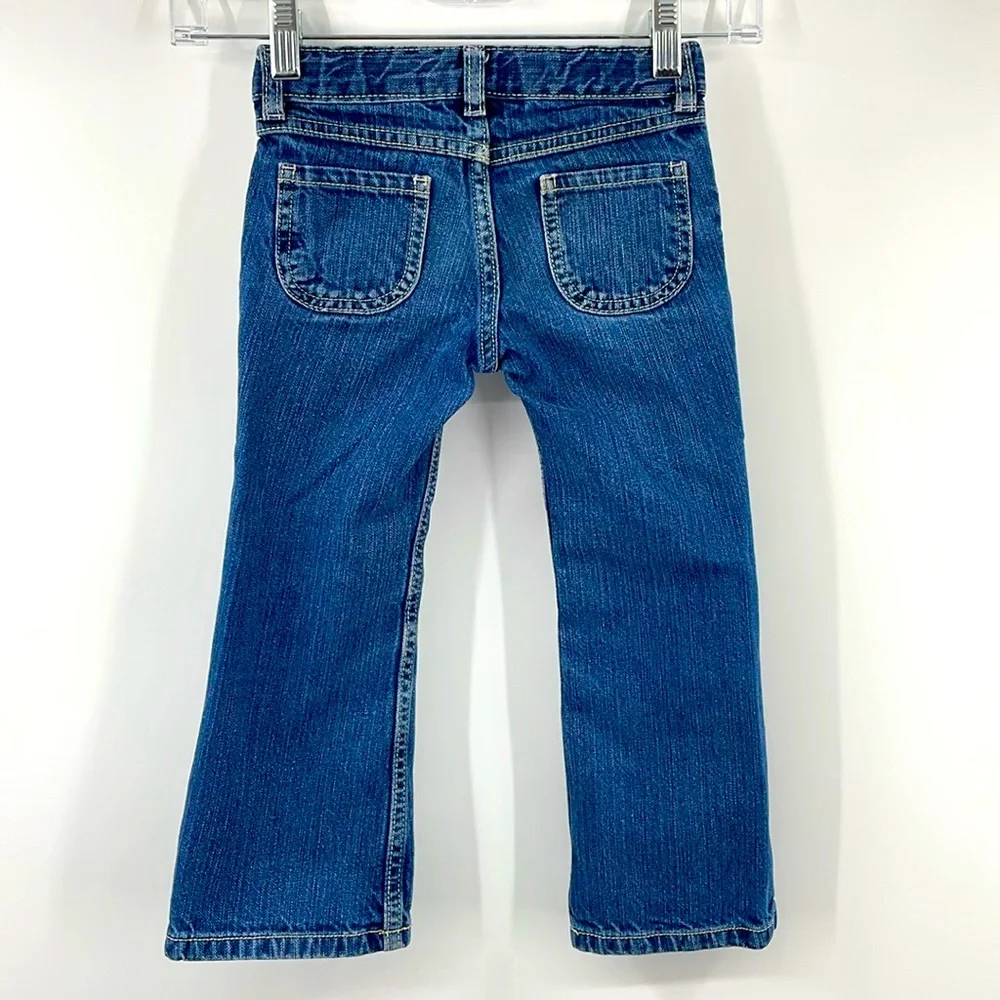 2013 Gymboree Bootcut Jeans w/ Bow Pockets Size 4